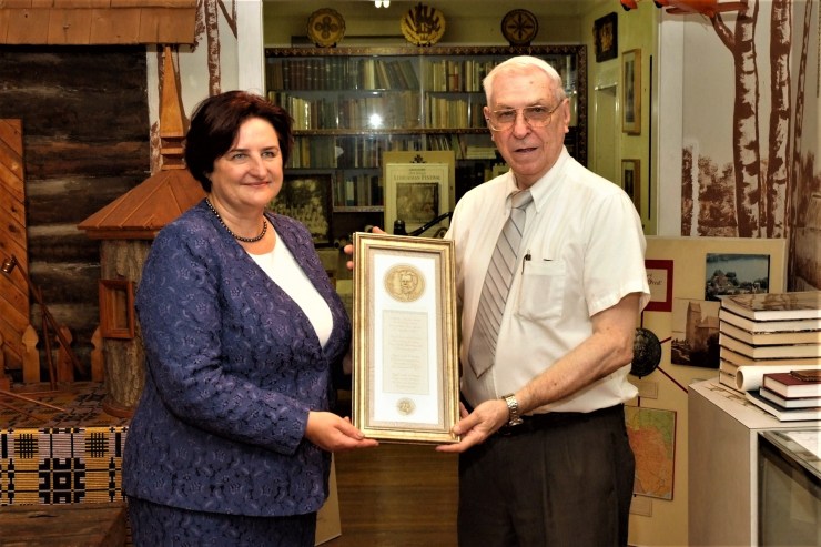 Loreta Graužinienė , Seimas Speaker; &amp; Šarūnas Birutis, Minister of Culture, Republic of Lithuania - 07-1-2016 - Lith National Dance Festival #5
